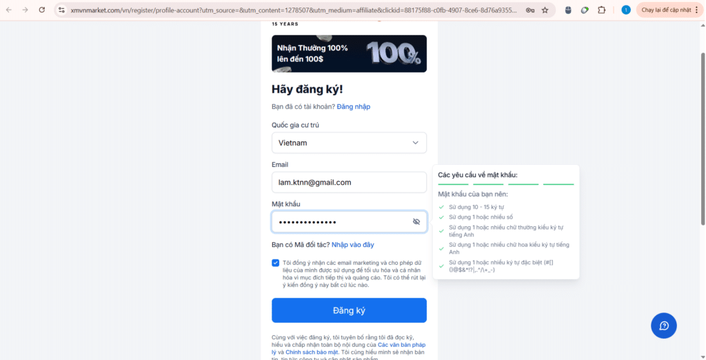 Hướng dẫn mở tài khoản XM – Sàn Forex uy tín và dễ dàng cho người mới.