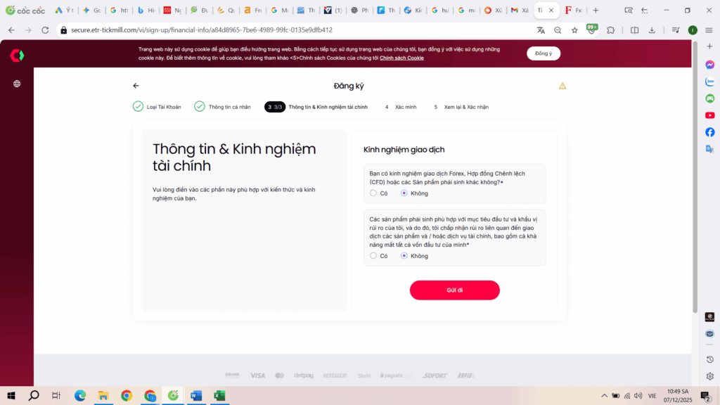 Mở tài khoản Tickmill Demo để luyện tập chiến lược giao dịch Forex miễn phí.